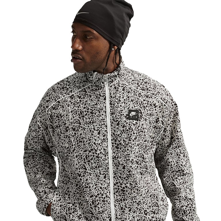 ジャケット・アウター bi color piping fleece drawstring tops Nike Air Woven All Over Print Jacket - Street Gym