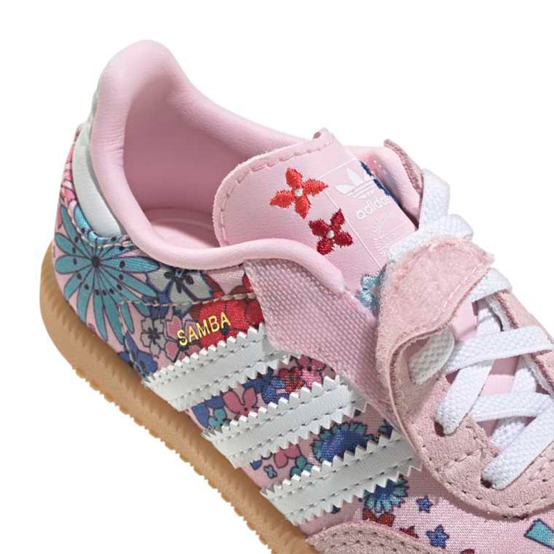 adidas gazelle silver green womens Samba OG Infant Toddler Lifestyle Shoes (White/Coral Pink)